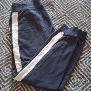 Ralph Lauren Navy Blue Joggers 28" - Side Stripe - Women’s Size M